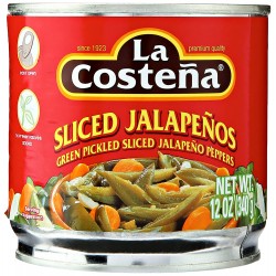 La Costena Sliced Jalapeno Peppers (12x12Oz)