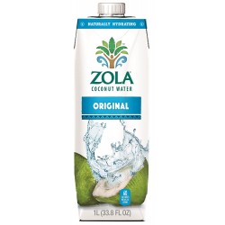 Zola Brazilian Fruits 100% Natural Coconut Water (12x33.8Oz)
