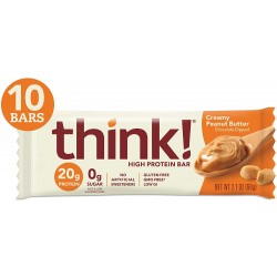 Think Baby Creamy Peanut Butter Thin Bar (10x2.1 Oz)