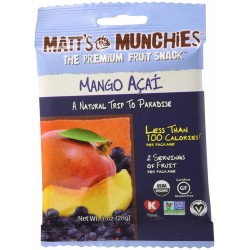 Matt's Munchies Kosher Premium Fruit Snack Mango Acai (12x1 OZ)