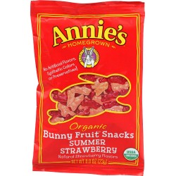 Annie's Organic Bunny Fruit Snacks, Summer Strawberry (18x0.8Oz)