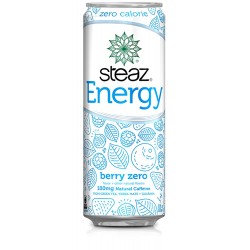 Steaz Organic Energy Zero Calorie Berry (12x12 OZ)