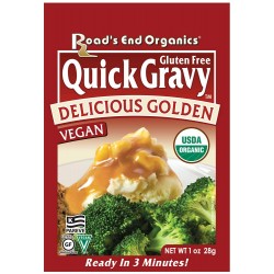 Road's End Organics Gluten Free Golden Gravy Mix, 1 Ounce Pouch (Pack of 12)